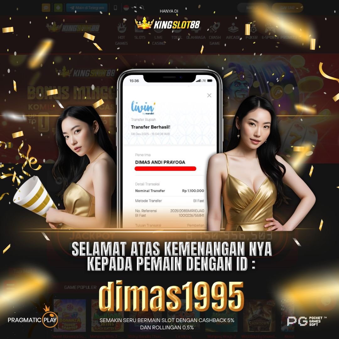 SELAMAT ATAS KEMENANGANNYA UNTUK ID :dimas1995